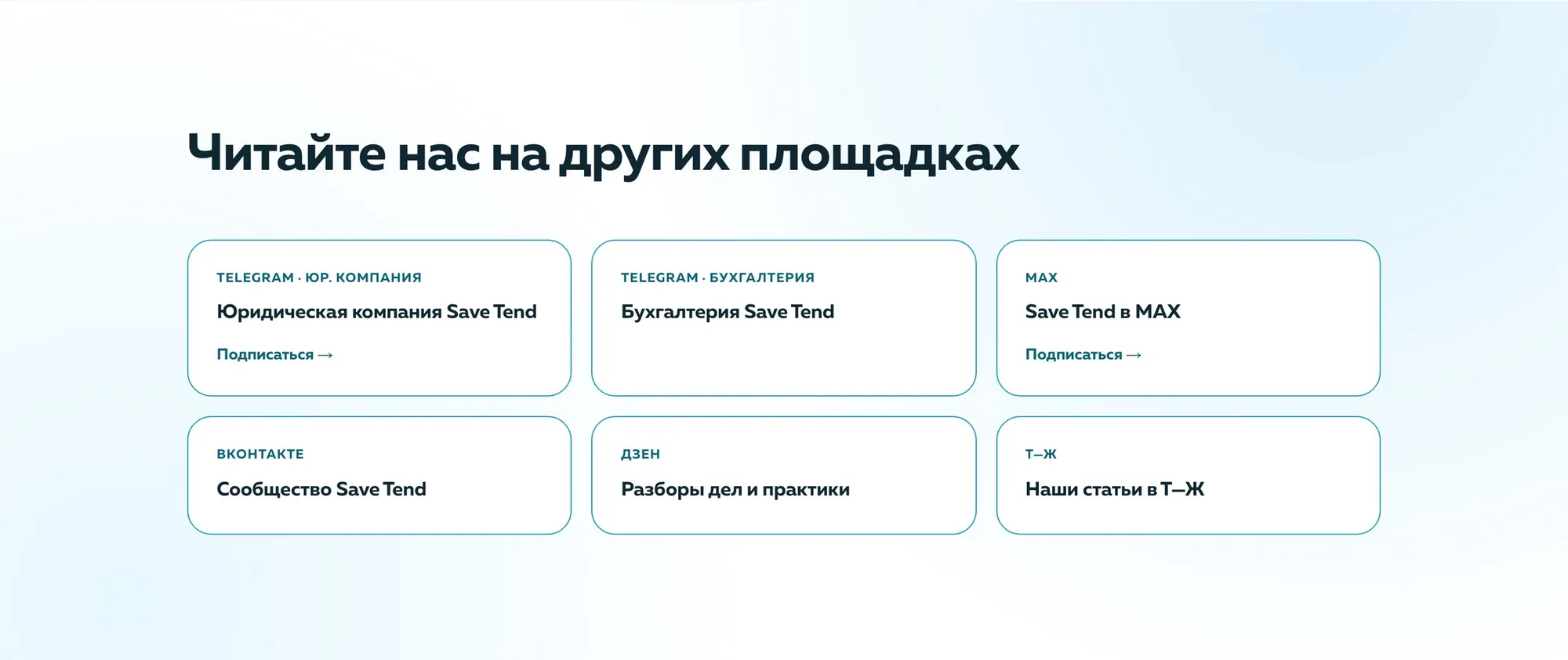 Площадки компании
