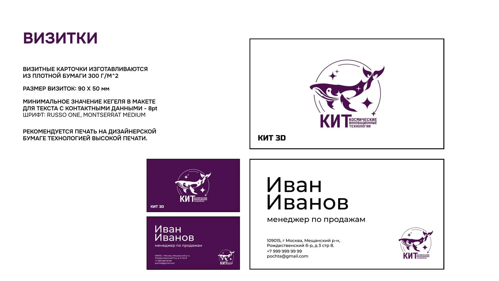 КИТ 3D: Брендбук